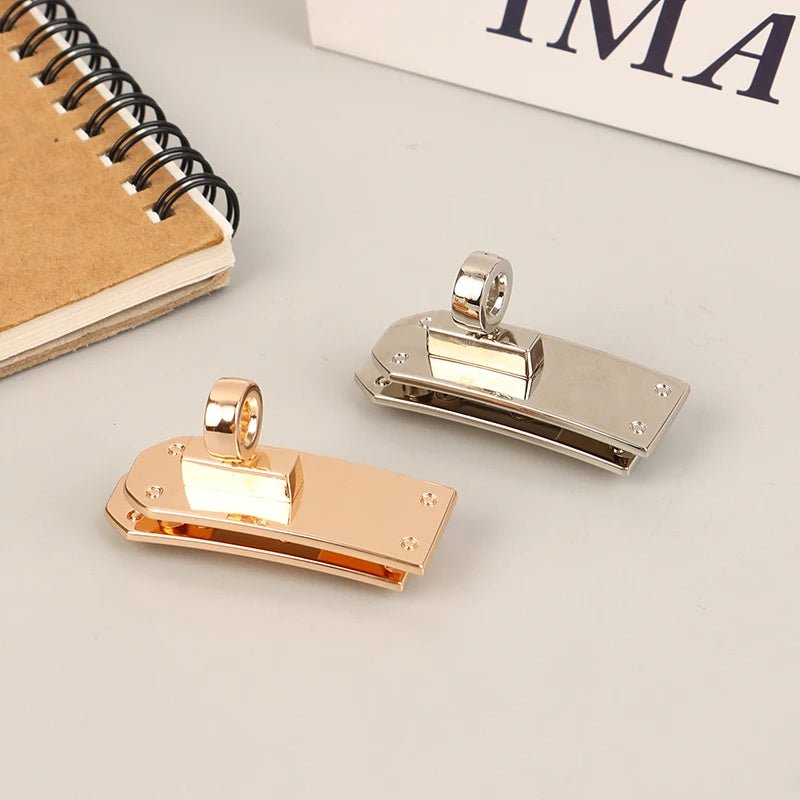 1Set Fashion Bag Lock Set Metal Buckles Clasp For Bag Strap Women Handbag Purse Twist Locks DIY Hardware Accessories - Zevra