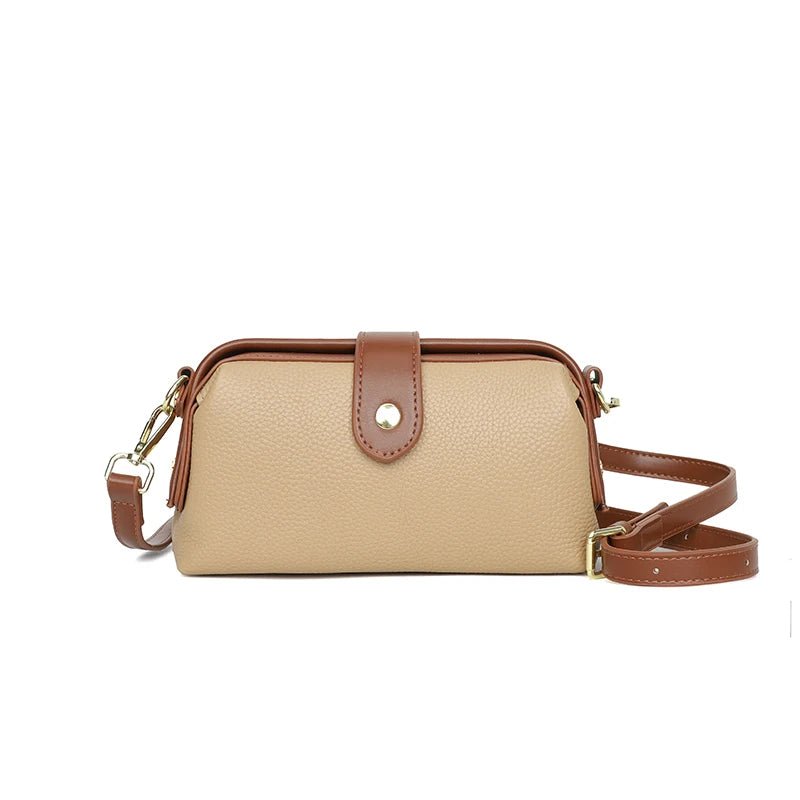 2023 Luxury Solid Color Cow Leather Handbag - High Quality Women Crossbody Shoulder Bags - Zevra