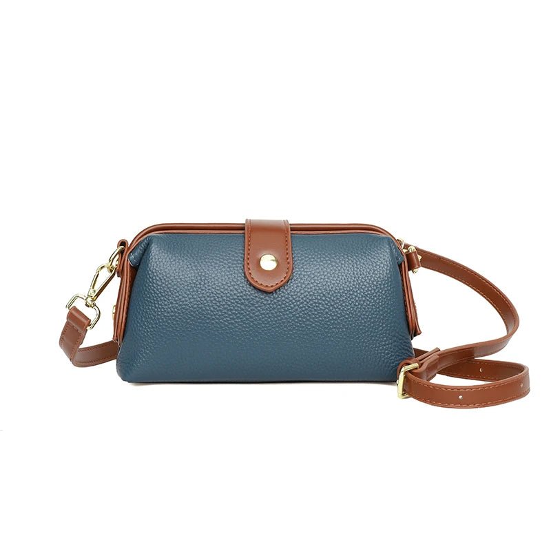2023 Luxury Solid Color Cow Leather Handbag - High Quality Women Crossbody Shoulder Bags - Zevra