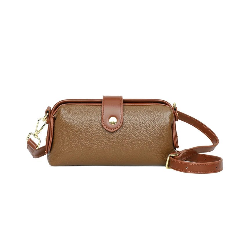 2023 Luxury Solid Color Cow Leather Handbag - High Quality Women Crossbody Shoulder Bags - Zevra