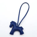 2026 New Fashion Bag Accessories Horse Keychain With Strings Rope All-around PU Leather Tiny Horse Embellishment For Female Gift - Zevra