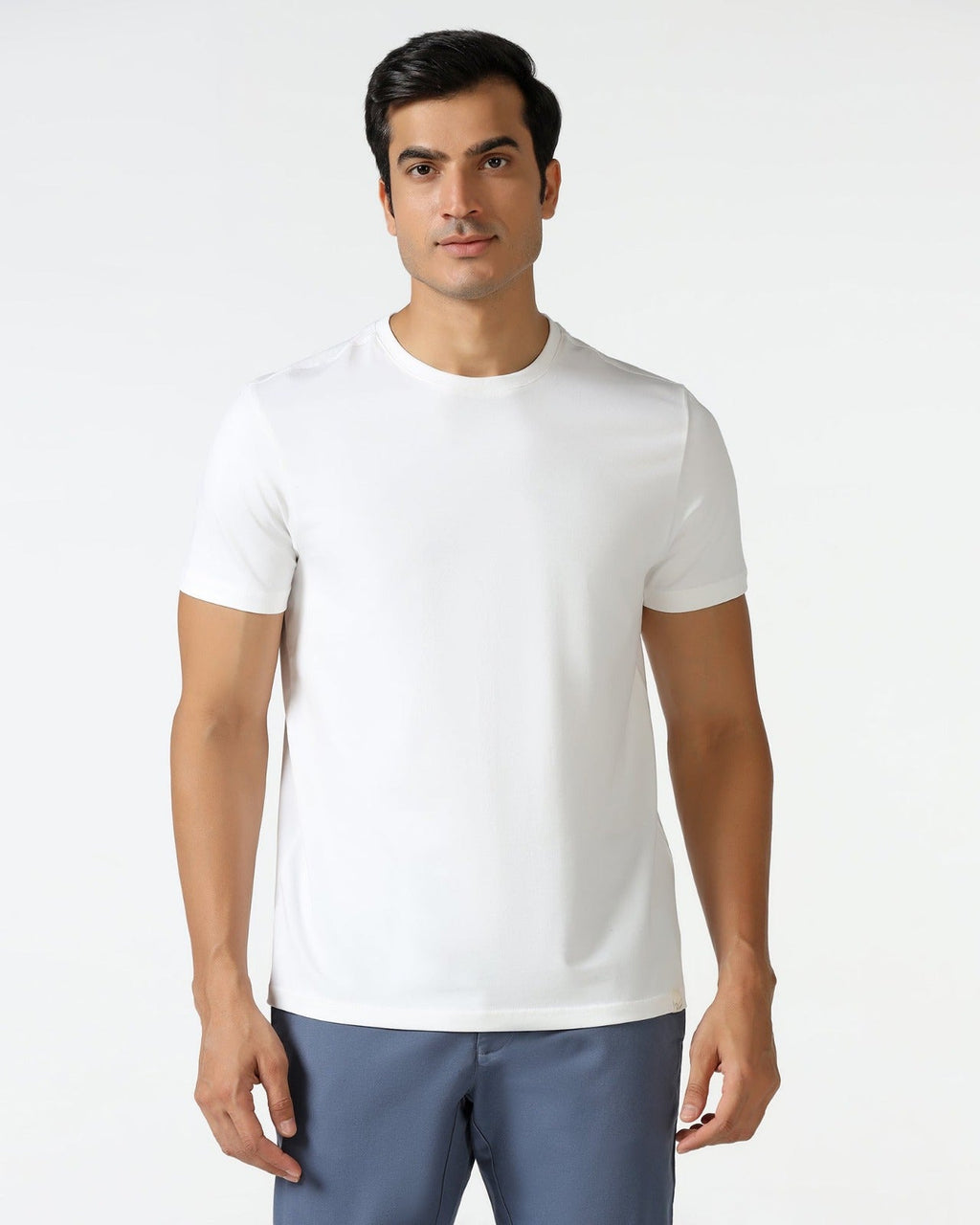 Black and white Neck Solid T-Shirt ( Pack Of 2 ) - Zevra Men’s clothing