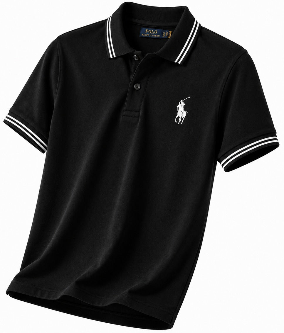 Black T-Shirt for Men - Zevra Trousers