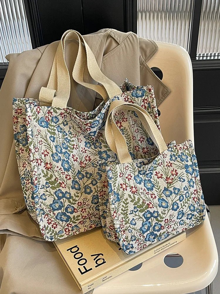 Large Capacity Shoulder Handbag Bags Female 2024 New Ins Canvas Bag Lazy Wind Tote Class Commuter Bag Casual Fashion Bag - Zevra