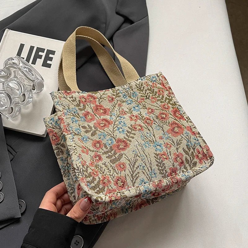 Large Capacity Shoulder Handbag Bags Female 2024 New Ins Canvas Bag Lazy Wind Tote Class Commuter Bag Casual Fashion Bag - Zevra