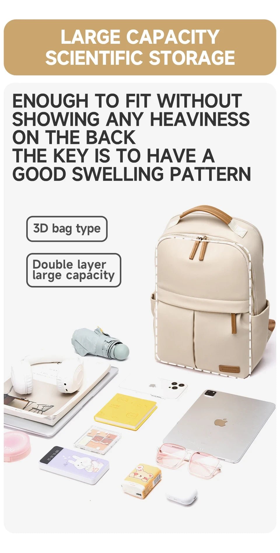 Minimalist Oxford Laptop Backpack - Zevra
