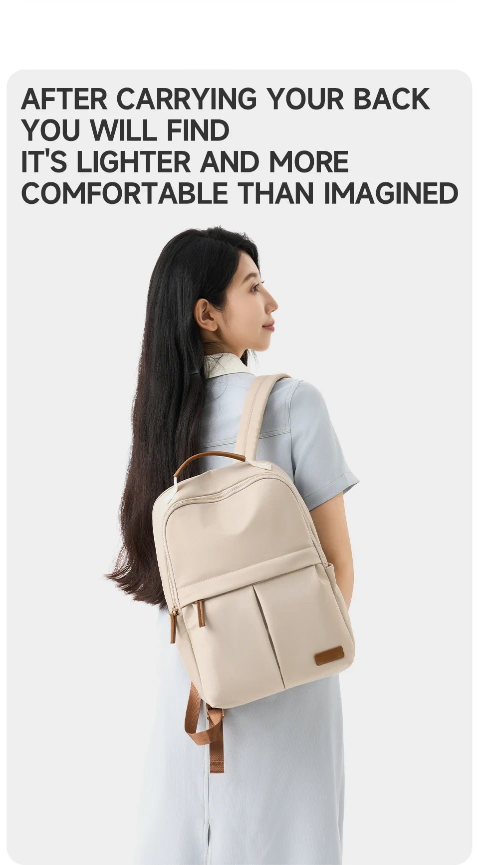 Minimalist Oxford Laptop Backpack - Zevra